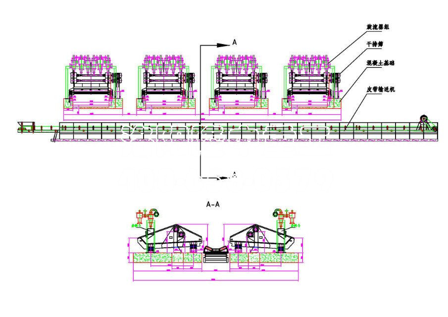 尾礦干排篩生產(chǎn)圖